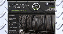 Desktop Screenshot of factorydirecttrailers.com